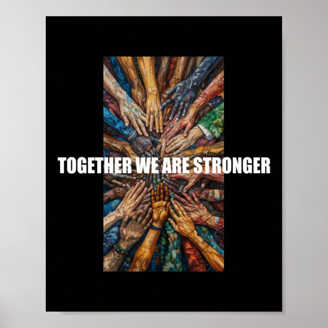 Poster Ensemble, Nous Sommes Plus Forts - Jour Du Respect (Devant)