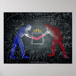 Poster Ensemble, où le monde est coupé