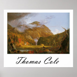 Poster Entaille de Thomas Cole des montagnes blanches