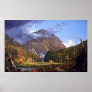 Poster Entaille du Mountans blanc par Thomas Cole