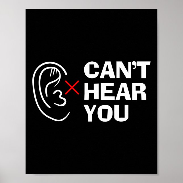 Poster Entendre votre langue des signes Sourds (Devant)