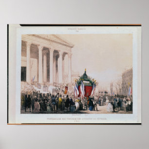 Poster Enterrement des victimes de la La Madeleine
