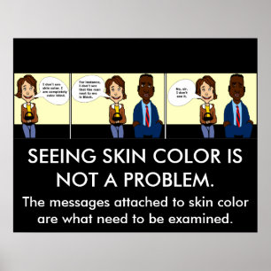 Poster entièrement coloré aveugle