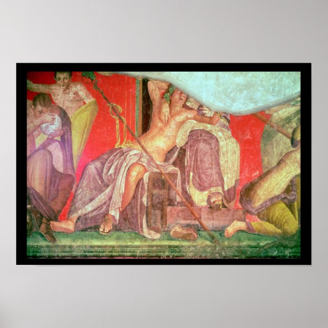 Poster Entourage dionysien avec Dionysus (Devant)
