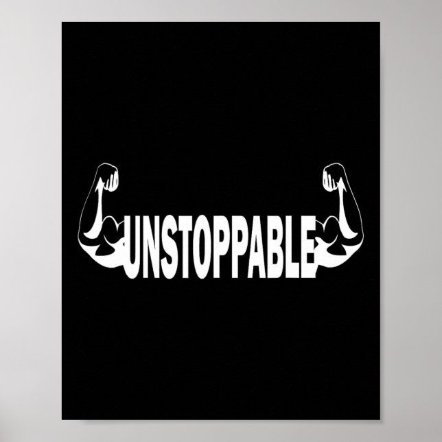 Poster Entraînement De Gymnastique Inarrêtable Pour Homme (Devant)