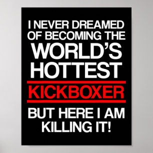 Poster Entraînement de kick-boxing rêvé