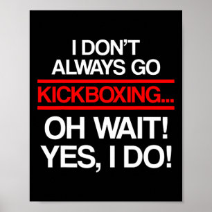 Poster Entraînement de kickboxing toujours kick boxing _1