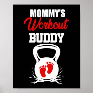 Poster Entraînement de maman Buddy Maternité Grossesse Fi