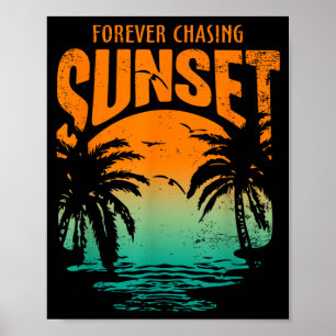 Poster Entraînement Éternel à la Poursuite du Coucher de 