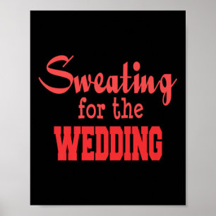 Poster Entraînement Mariage amusant Premium - Mariage de