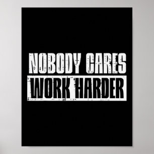 Poster Entraînement Personne Ne S'Occupe De Travailler Pl