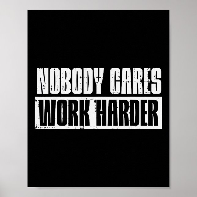 Poster Entraînement Personne Ne S'Occupe De Travailler Pl (Devant)
