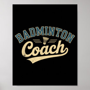 Poster Entraîneur de badminton