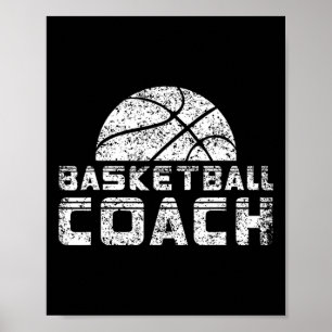 Poster Entraîneur de basket-ball Entraîneur de basket-bal