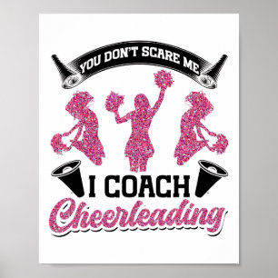 Poster Entraîneur de Cheer Cheerleading Vous ne me faites