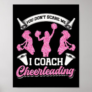 Poster Entraîneur de Cheer Cheerleading Vous ne me faites
