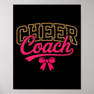 Poster Entraîneur de Cheerleading Nœud Coquette pour Femm