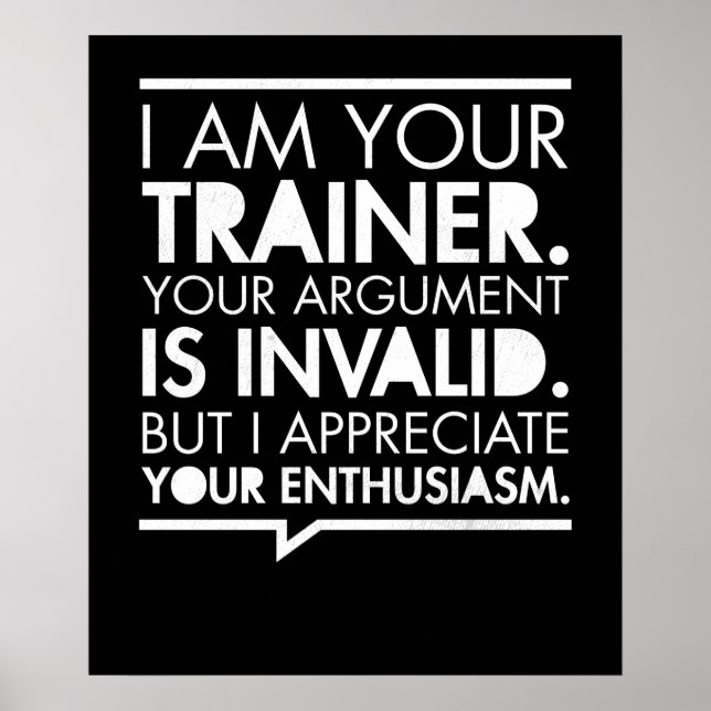 Poster Entraîneur de fitness (Devant)