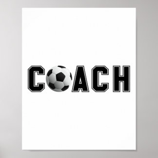 Poster Entraîneur de football 