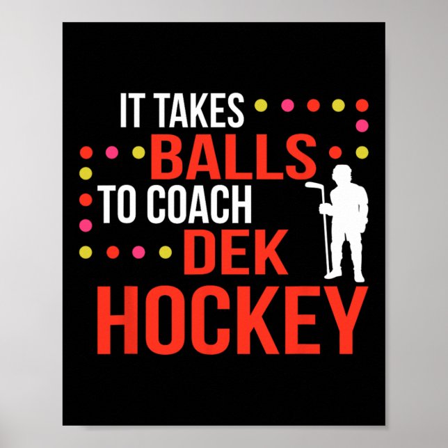 Poster Entraîneur de hockey Dek (Devant)