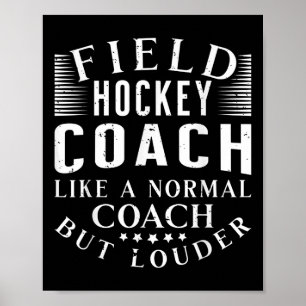 Poster Entraîneur de hockey sur gazon comme un entraîneur