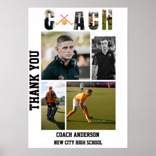 Poster Entraîneur de Hockey sur Gazon Soirée d'Honneur de