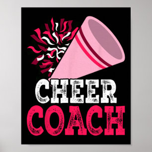 Poster Entraîneur de pom-pom girls Hommes Femmes Coach de