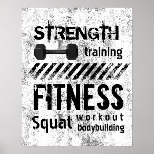 Poster Entraîneur de remise en forme entraînement de grou
