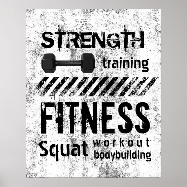 Poster Entraîneur de remise en forme entraînement de grou (Devant)