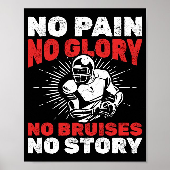 Poster Entraîneur du joueur de football amusant (Devant)