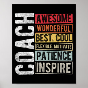 Poster Entraîneur Magnifique Merveilleux meilleur Cool Mo