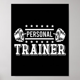 Poster Entraîneur personnel Bodybuilding Fitness Instruct