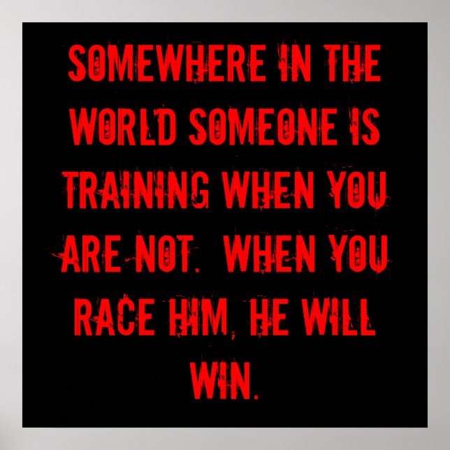 Poster Entraînez-vous pour gagner ! (Devant)