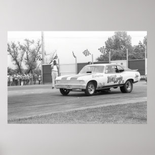 Poster Entrave vintage - voiture drôle de nova de Chevy