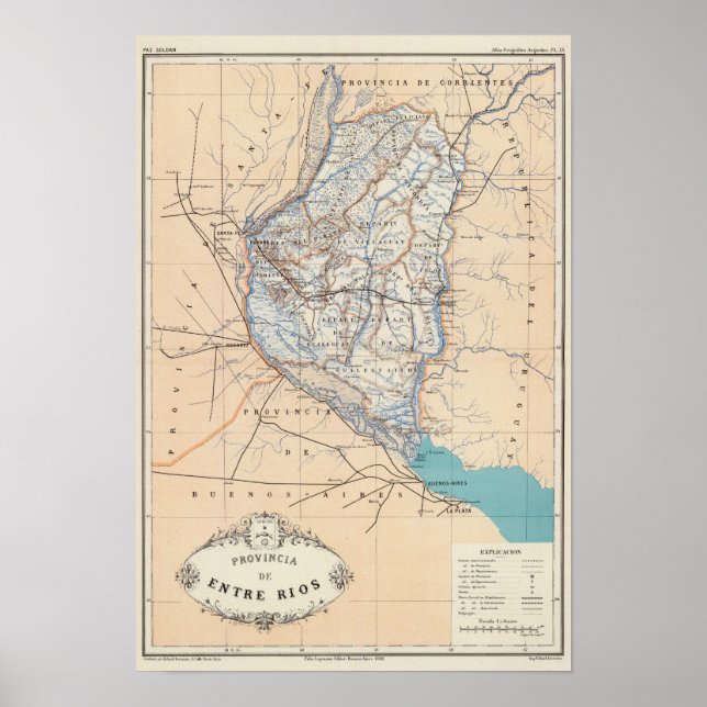 Poster Entre Rios, Argentine (Devant)