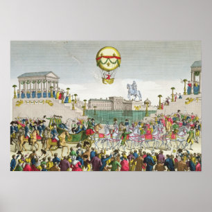 Poster Entrée à Paris de Louis XVIII 4 mai 1814