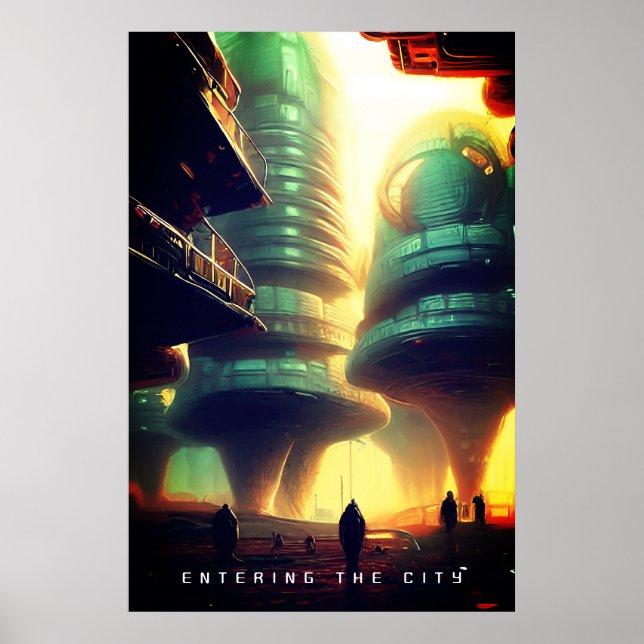 Poster Entrée dans la ville (Devant)