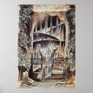 Poster Entrée Dante et Virgile de l'Enfer