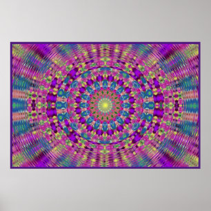 Poster Entrée de fleur de montagne