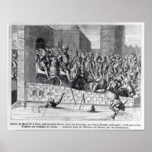 Poster Entrée de Henri IV dans Paris