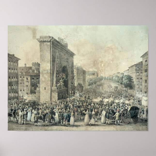 Poster Entrée de Louis XVIII par Porte (Devant)