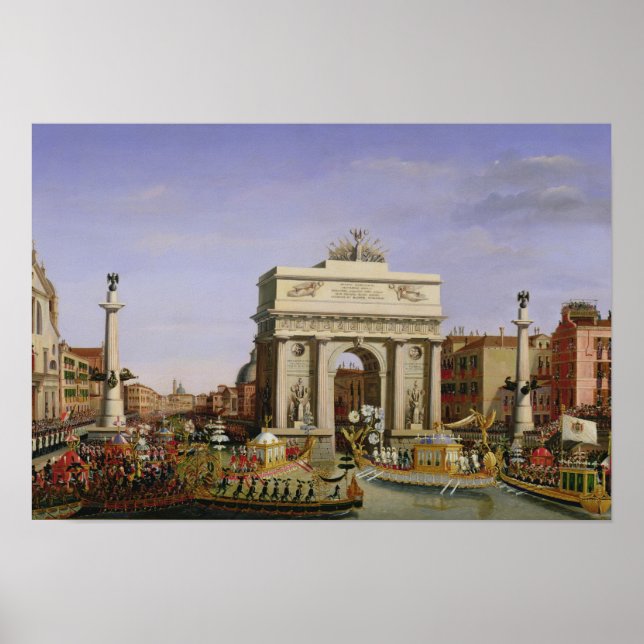 Poster Entrée de Napoléon I à Venise, 1807 (Devant)