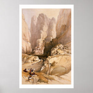 Poster Entrée de Petra, 10 mars 1839, assiette 98 de