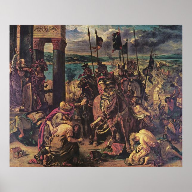 Poster Entrée des Croisés à Constantinople (Devant)