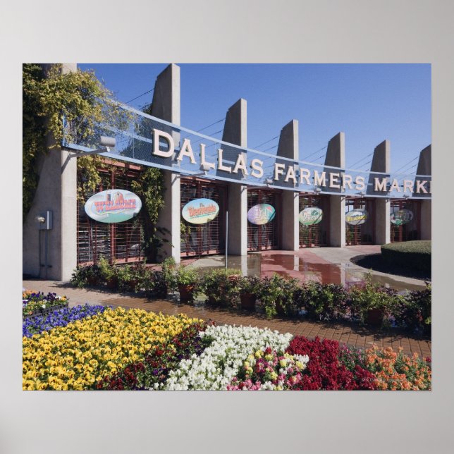 Poster Entrée du marché agricole de Dallas (Devant)