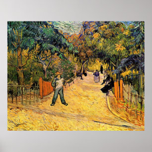 Poster Entrée du parc public par Vincent van Gogh