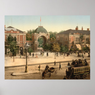 Poster Entrée du parc Tivoli Copenhague Danemark