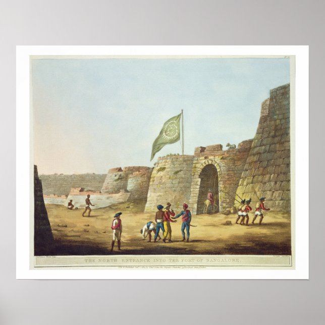 Poster Entrée Nord dans le Fort de Bangalore, Pla (Devant)