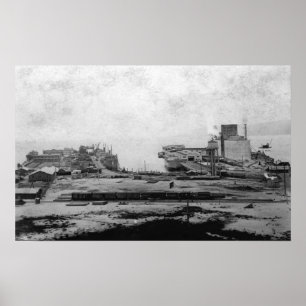 Poster Entrepôts de bord de mer chez Astoria, OU