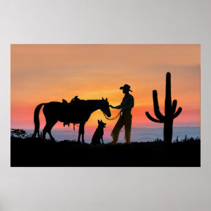 POSTER ENTREPRISES DE COWBOY